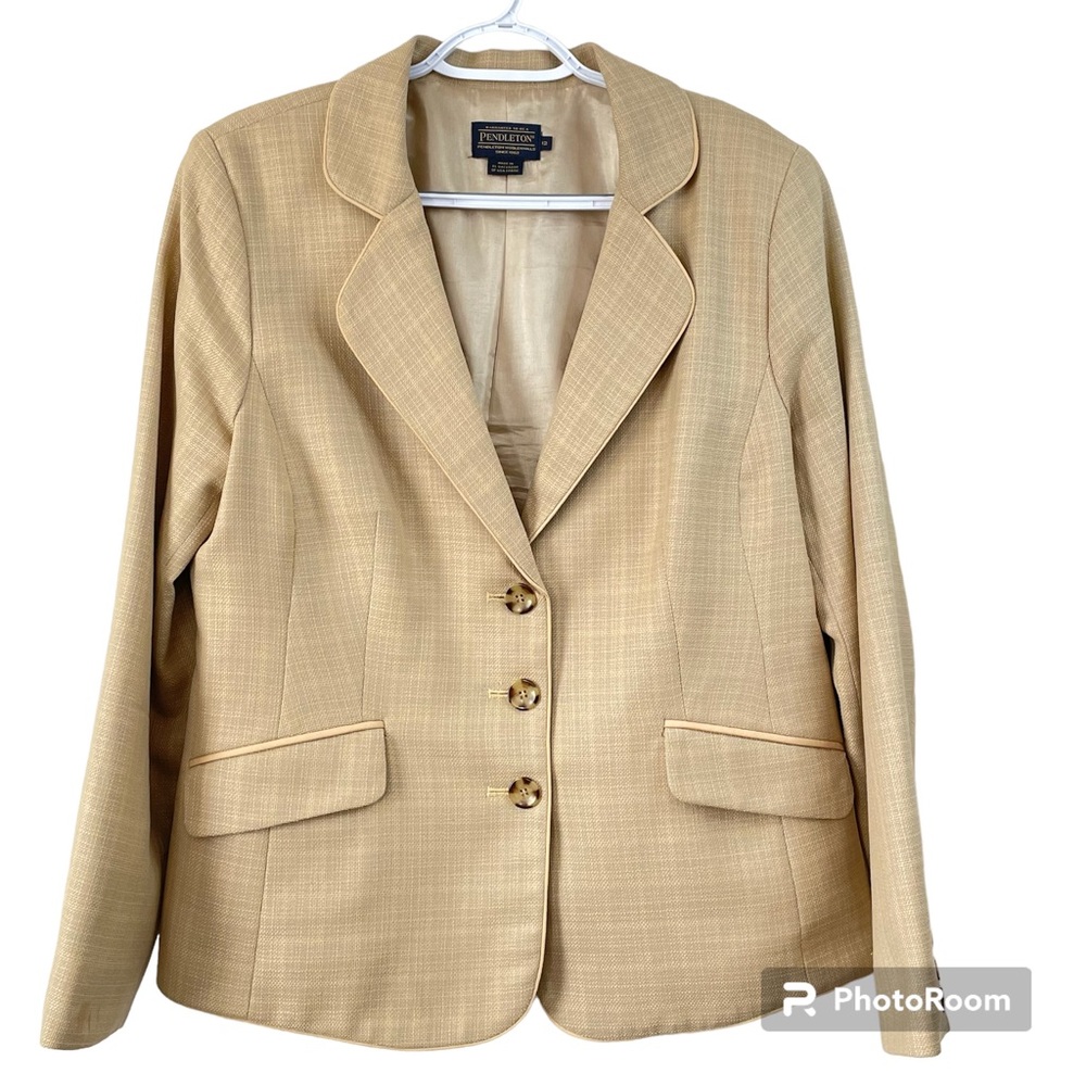 Pendleton Women's Light Tan Blazer Jacket